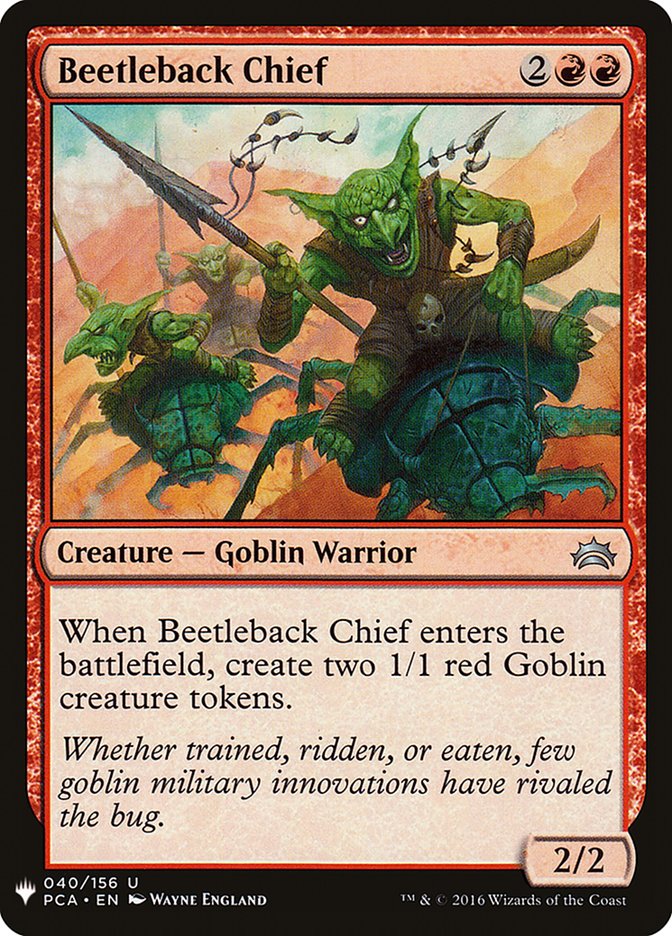 Beetleback Chief [Mystery Booster] | Good Games North