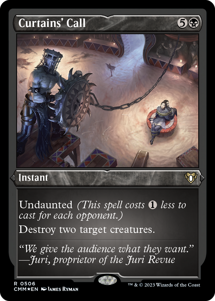 Curtains' Call (Foil Etched) [Commander Masters] | Good Games North