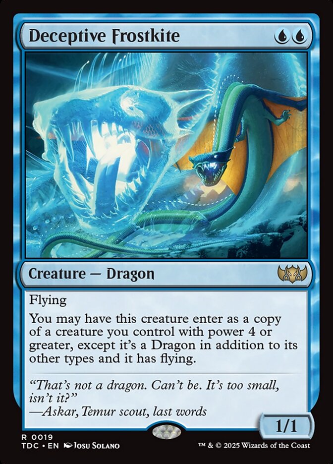 Deceptive Frostkite (Commander: Tarkir: Dragonstorm)  | Good Games North
