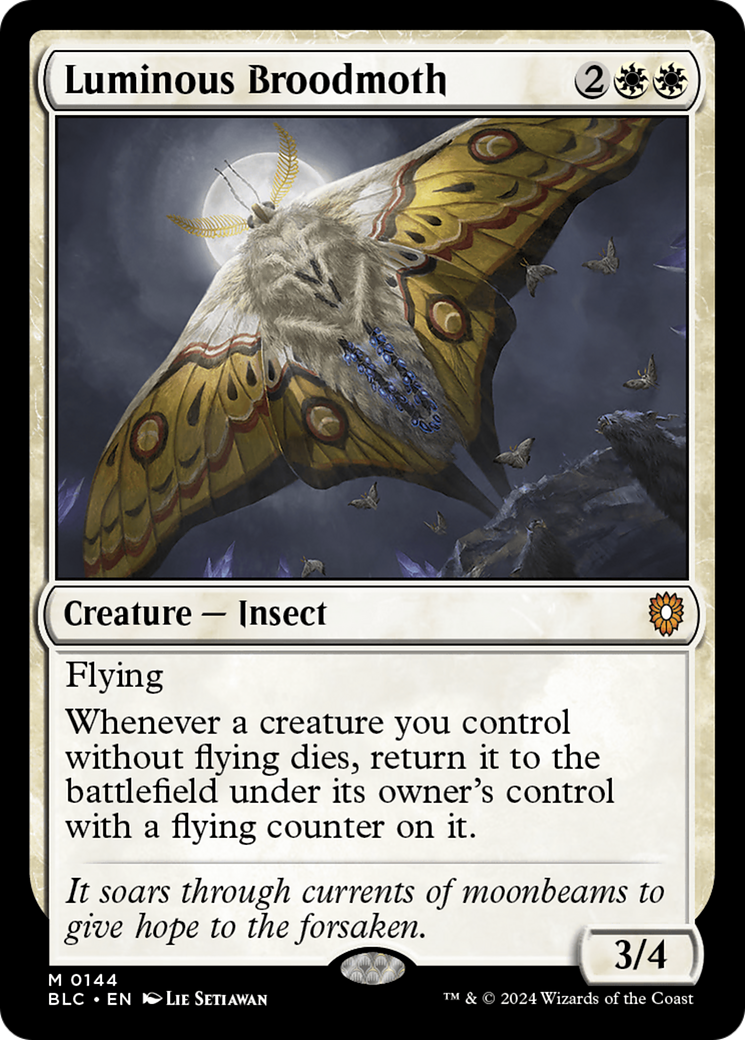 Luminous Broodmoth [Bloomburrow Commander] | Good Games North