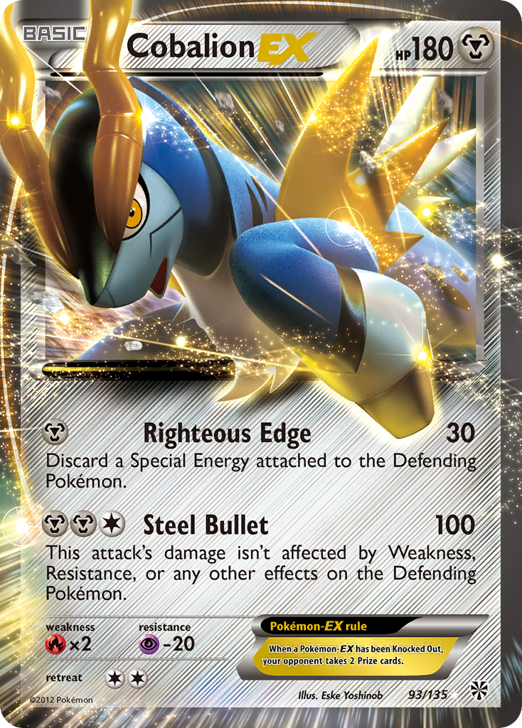 Cobalion EX (93/135) [Black & White: Plasma Storm] | Good Games North