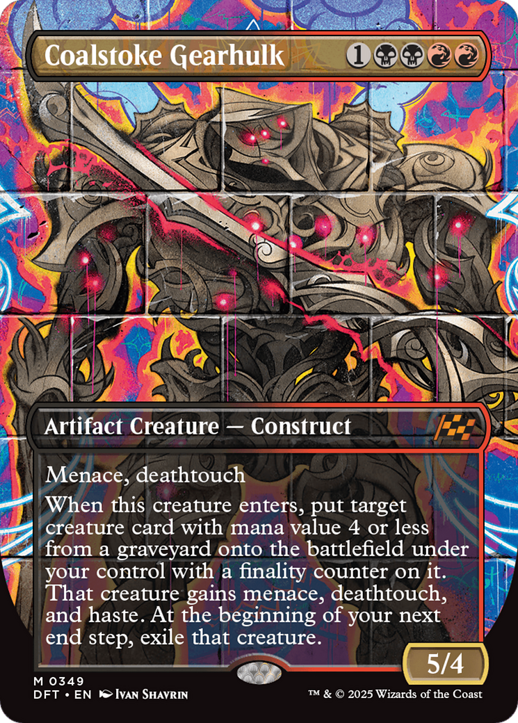 Coalstoke Gearhulk (Borderless) [Aetherdrift] | Good Games North