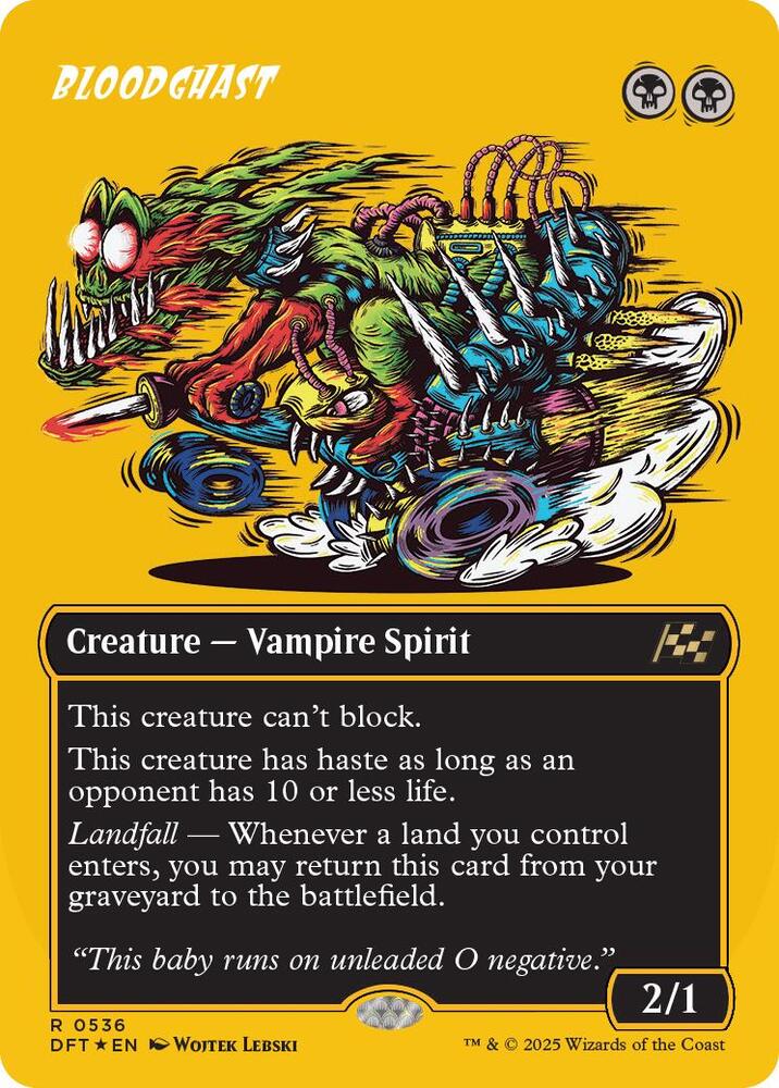 Bloodghast Borderless First Place Foil (Aetherdrift)  - Foil | Good Games North