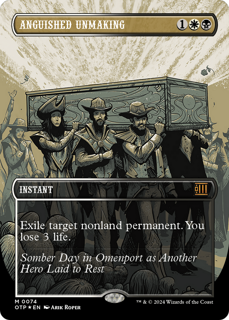Anguished Unmaking (Textured Foil) [Outlaws of Thunder Junction: Breaking News] | Good Games North