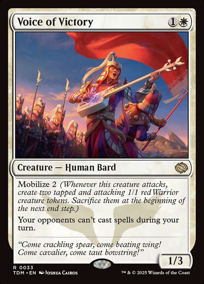 Voice of Victory 33 (Tarkir: Dragonstorm)  - Foil | Good Games North