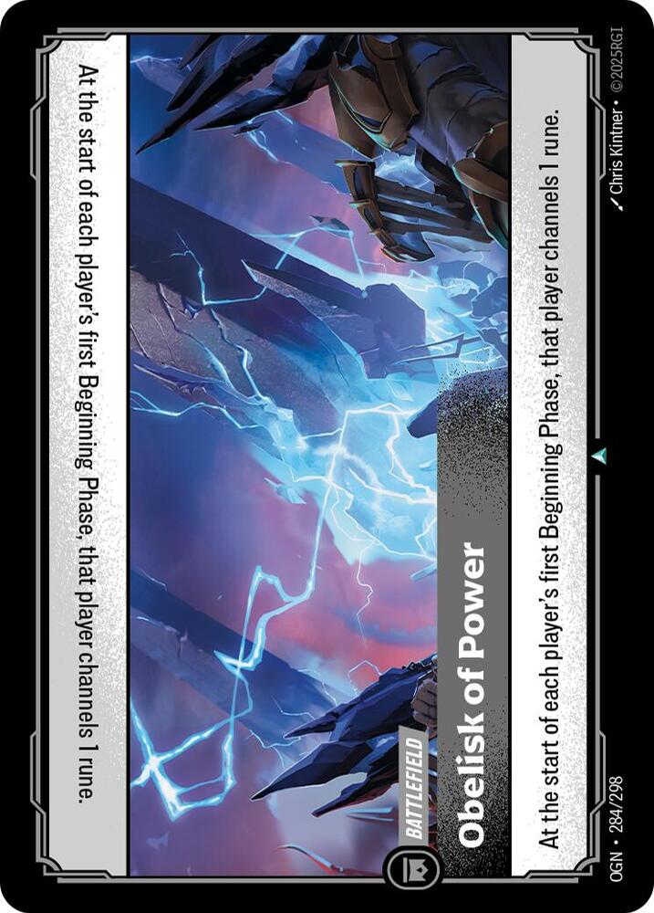 Obelisk of Power 284/298 (Origins)  - Foil | Good Games North