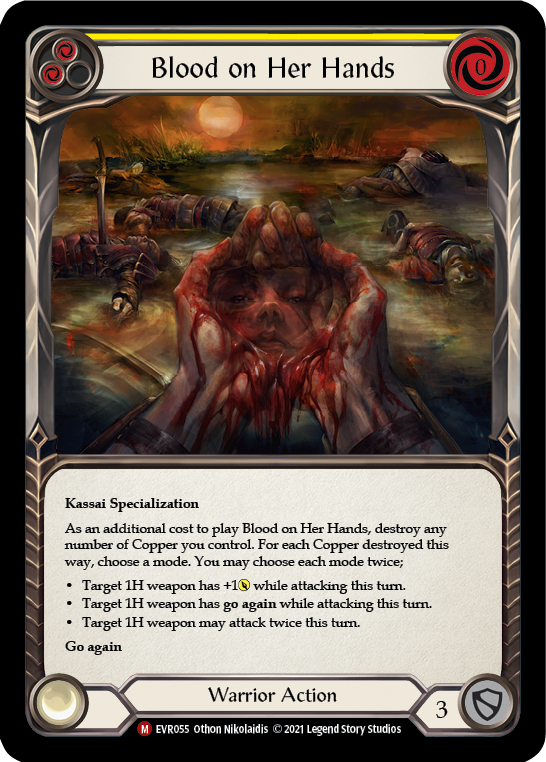 Blood on Her Hands [EVR055] (Everfest)  1st Edition Rainbow Foil | Good Games North