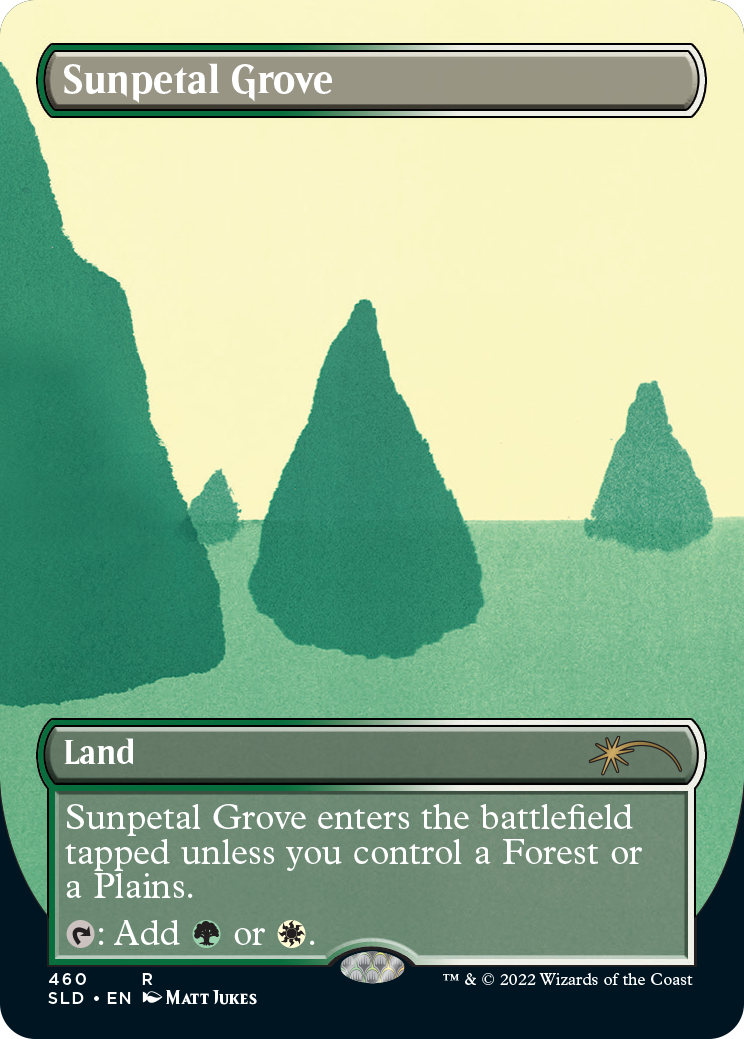 Sunpetal Grove (Borderless) [Secret Lair Drop Series] | Good Games North
