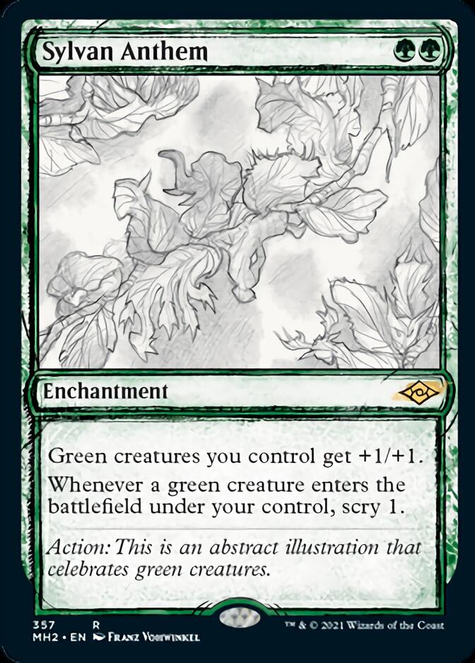Sylvan Anthem (Sketch) [Modern Horizons 2] | Good Games North