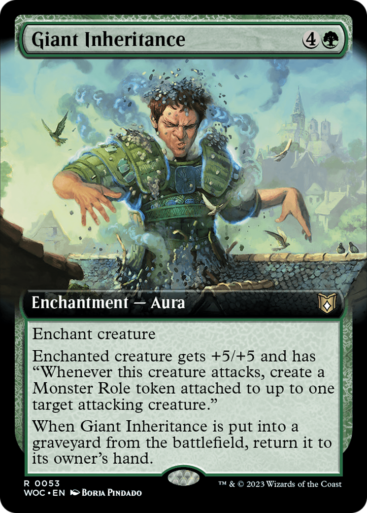 Giant Inheritance (Extended Art) [Wilds of Eldraine Commander] | Good Games North