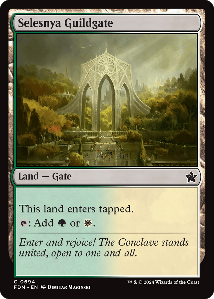 Selesnya Guildgate [Foundations] | Good Games North