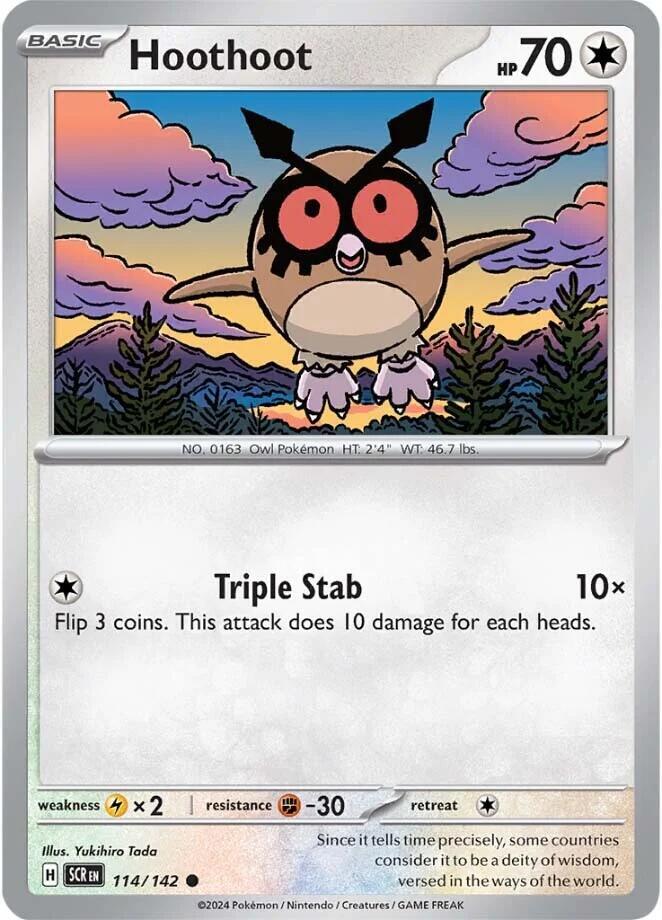 Hoothoot 114/142 (SV07: Stellar Crown)  | Good Games North