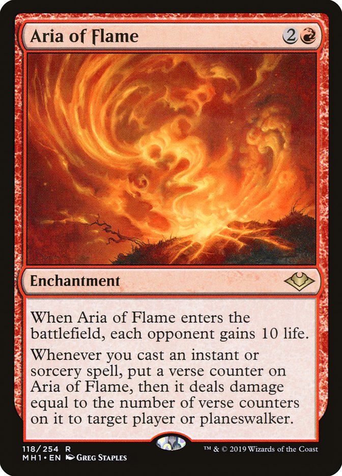 Aria of Flame (Modern Horizons)  - Foil | Good Games North