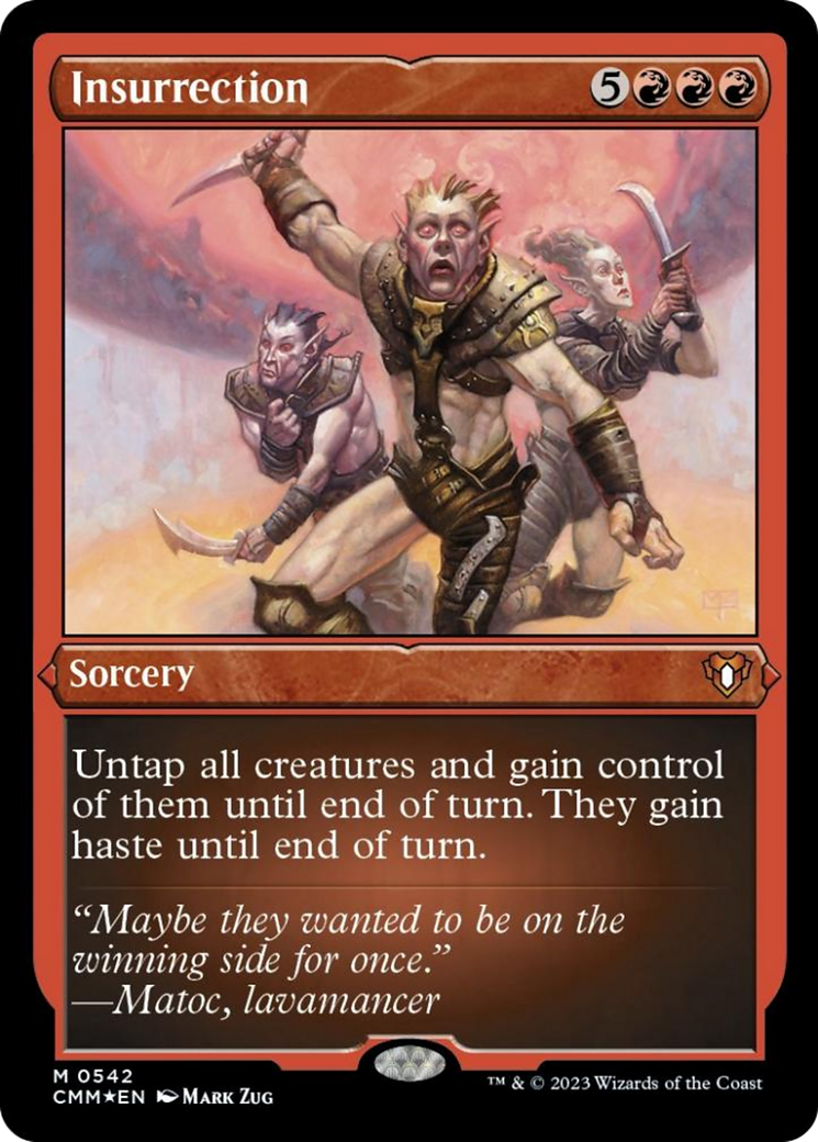 Insurrection (Foil Etched) [Commander Masters] | Good Games North