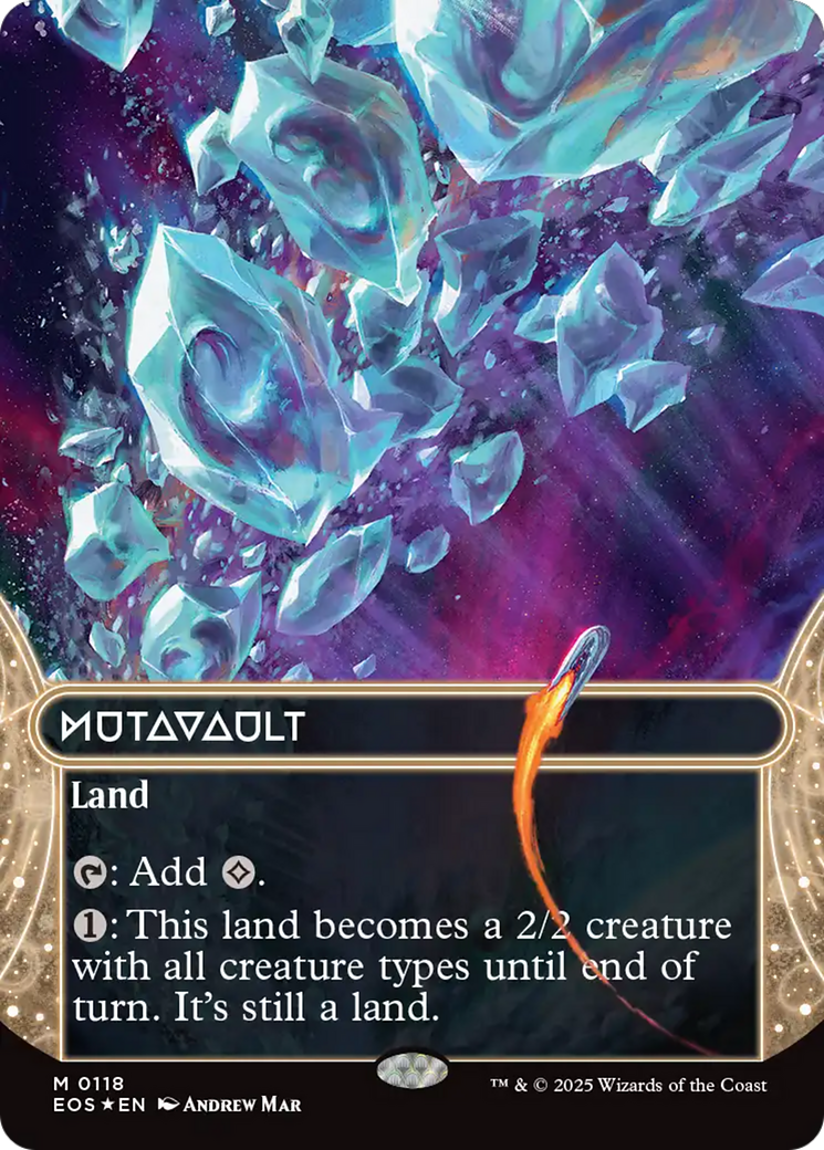 Mutavault (0118) (Borderless) (Galaxy Foil) [Edge of Eternities: Stellar Sights] | Good Games North