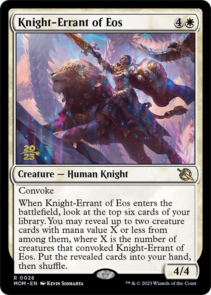 Knight Errant of Eos (Prerelease Cards)  - Foil | Good Games North