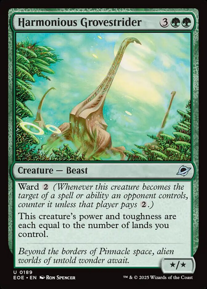 Harmonious Grovestrider 189/276 (Edge of Eternities)  - Foil | Good Games North