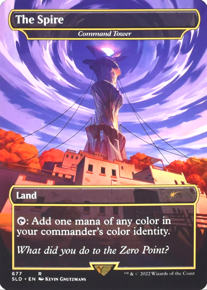 Command Tower - The Spire (Borderless) [Secret Lair Drop Promos] | Good Games North
