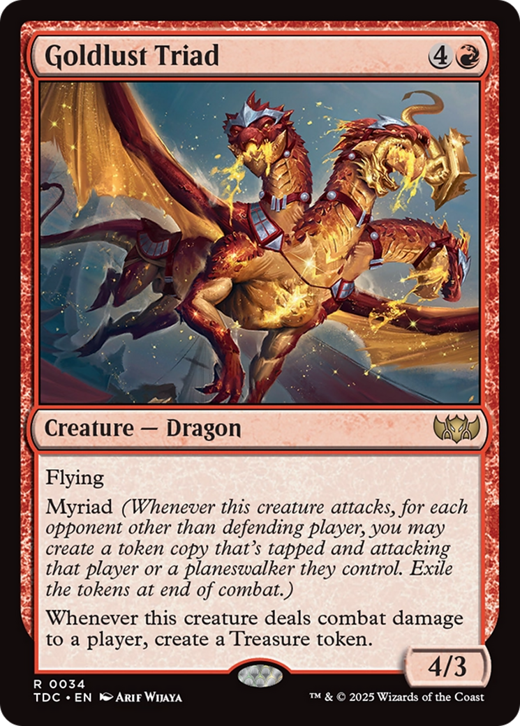 Goldlust Triad [Tarkir: Dragonstorm Commander] | Good Games North