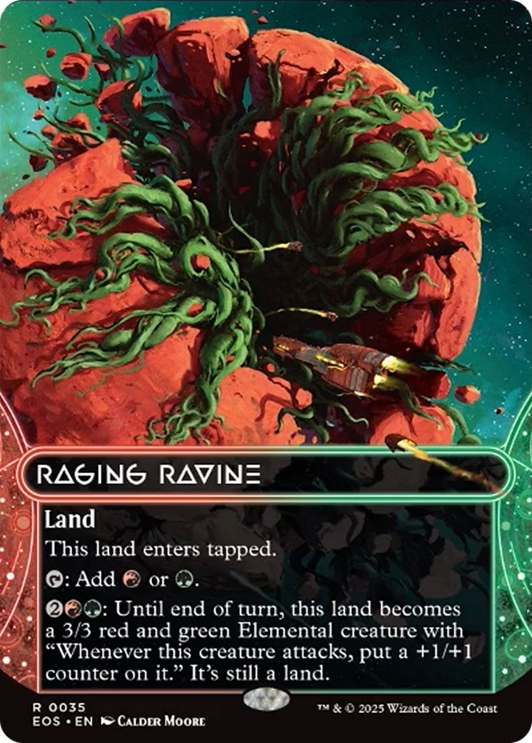 Raging Ravine (0035) (Borderless) [Edge of Eternities: Stellar Sights] | Good Games North