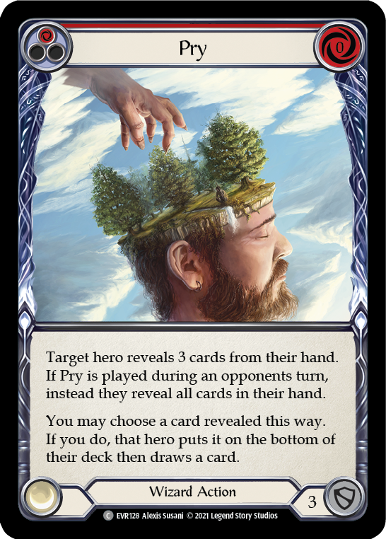 Pry (Red) [EVR128] (Everfest)  1st Edition Rainbow Foil | Good Games North