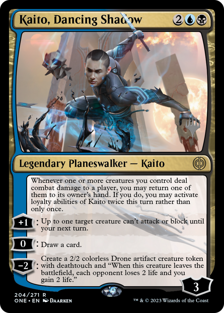 Kaito, Dancing Shadow (Promo Pack) [Phyrexia: All Will Be One Promos] | Good Games North