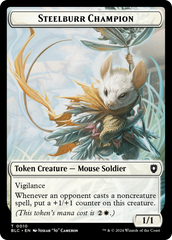 Steelburr Champion // Squid Double-Sided Token [Bloomburrow Commander Tokens] | Good Games North