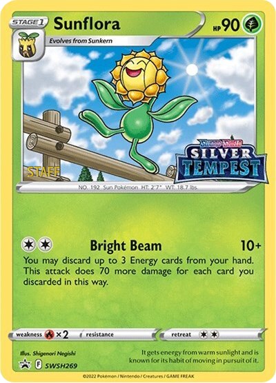 Sunflora (SWSH269) (Prerelease) (Staff) [Sword & Shield: Black Star Promos] | Good Games North