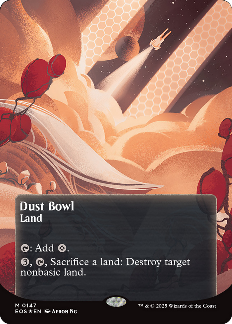 Dust Bowl (0057) (Borderless) (Galaxy Foil) [Edge of Eternities: Stellar Sights] | Good Games North
