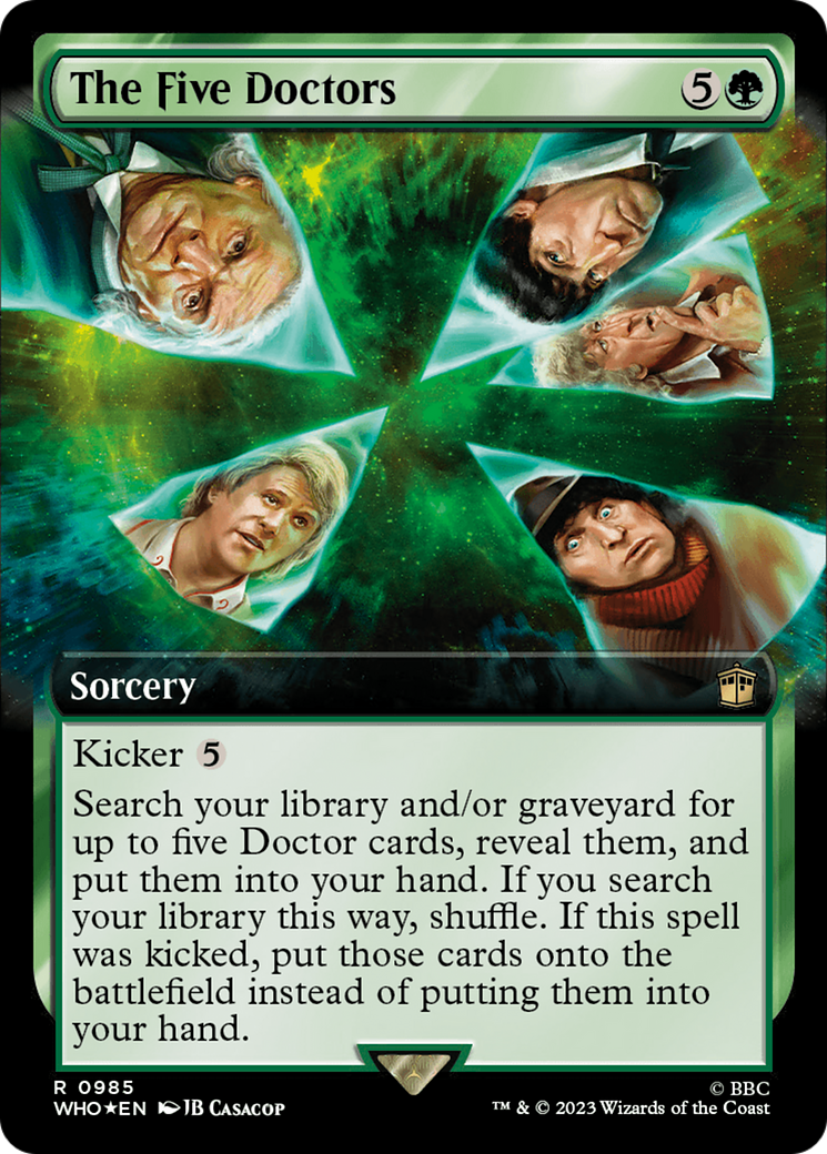 The Five Doctors (Extended Art) (Surge Foil) [Doctor Who] | Good Games North