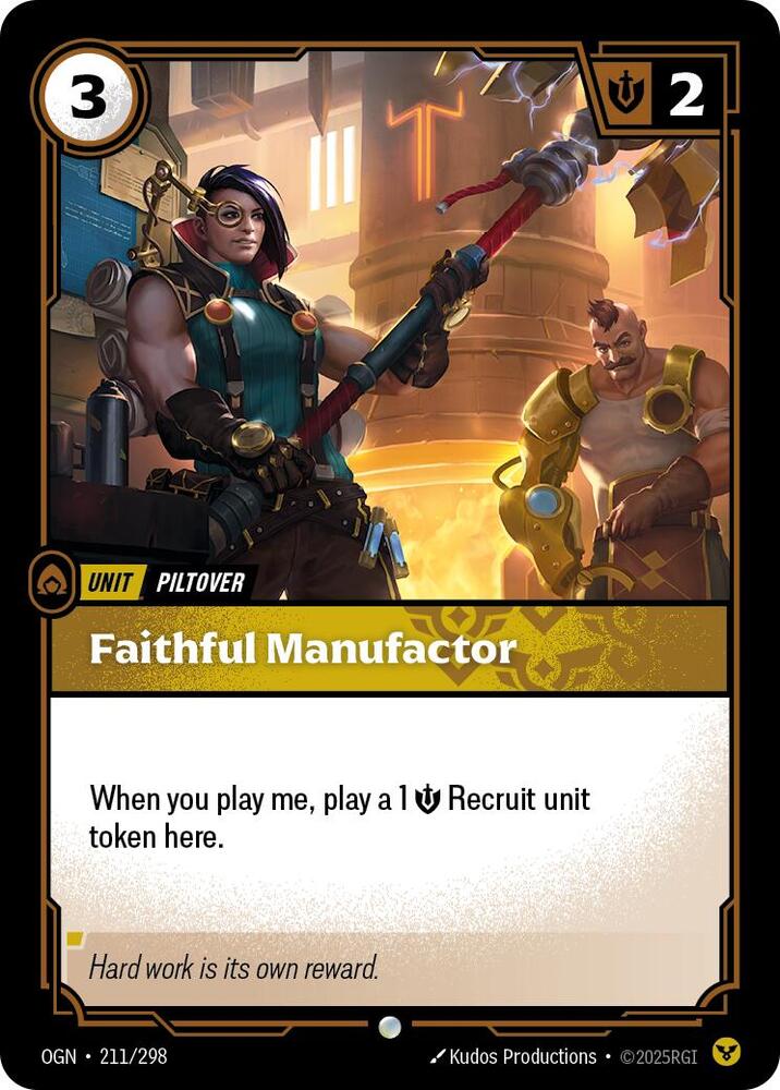 Faithful Manufactor (Origins)  - Foil | Good Games North