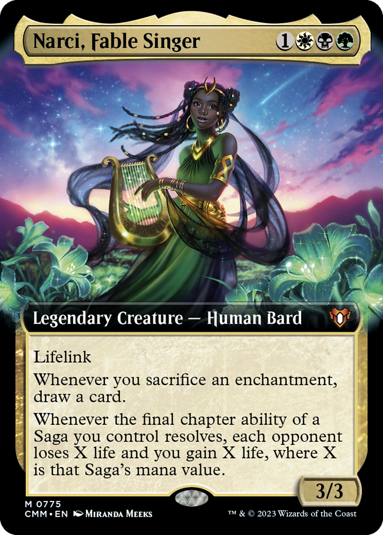 Narci, Fable Singer (Extended Art) [Commander Masters] | Good Games North