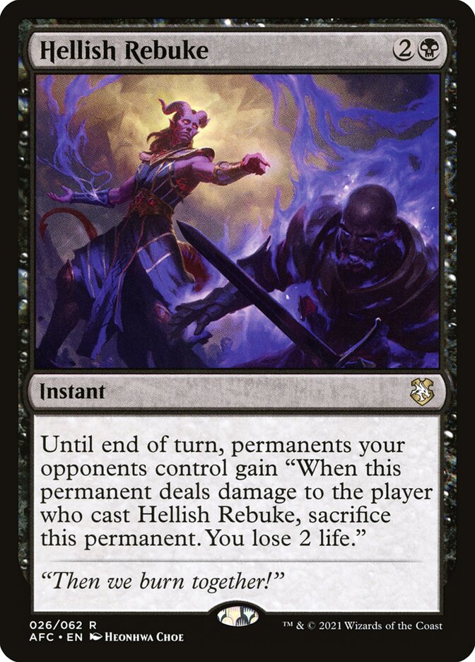 Hellish Rebuke 26 (Commander: Adventures in the Forgotten Realms)  | Good Games North