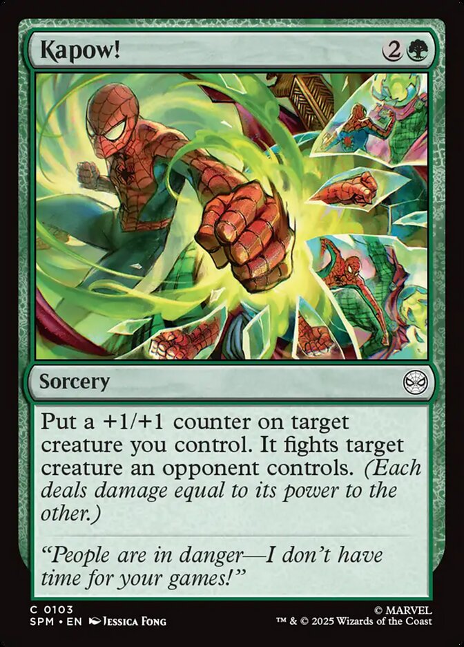 Kapow! 103/198 (Marvel's Spider-Man)  - Foil | Good Games North