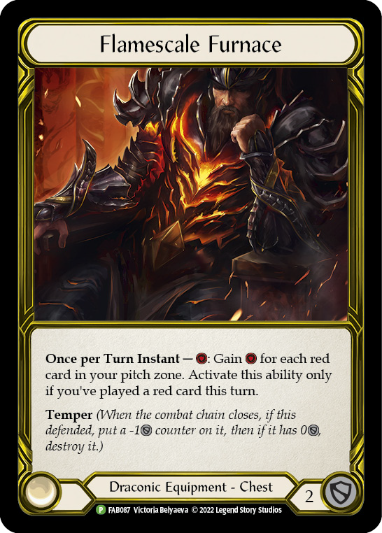 Flamescale Furnace (Golden) [FAB087] (Promo)  Cold Foil | Good Games North