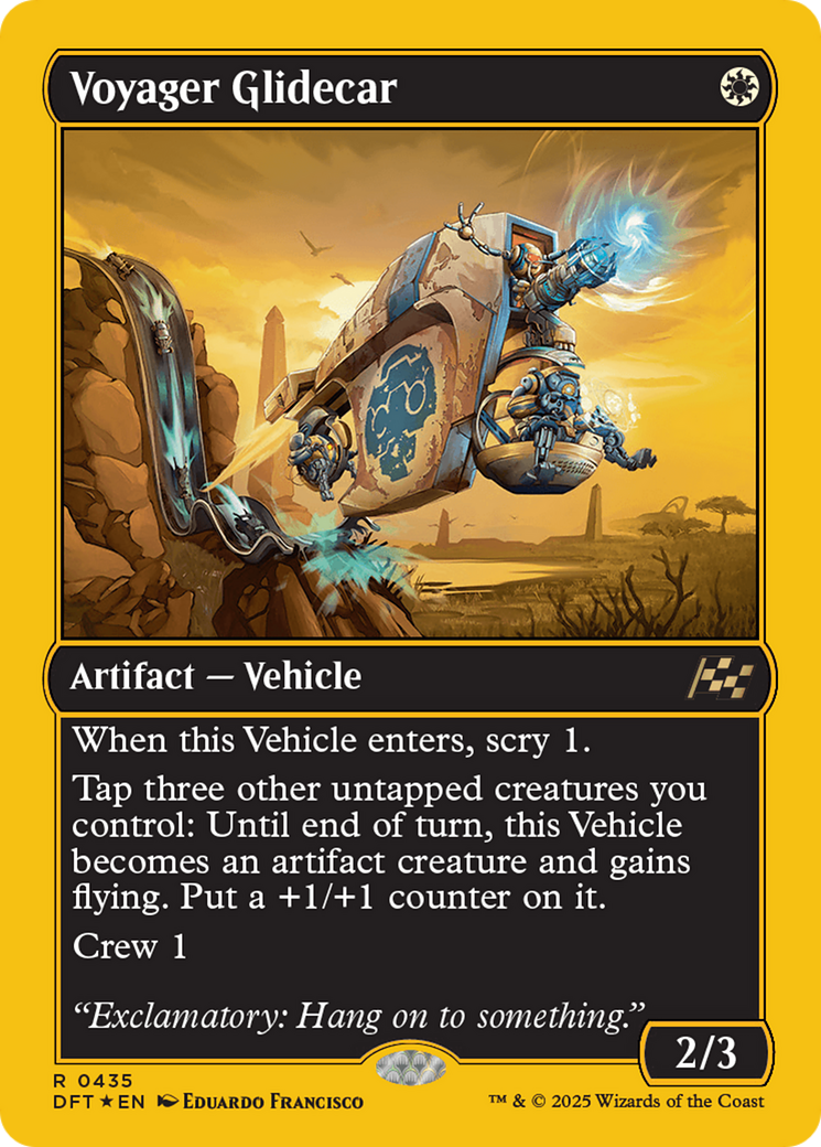 Voyager Glidecar (First-Place Foil) [Aetherdrift] | Good Games North