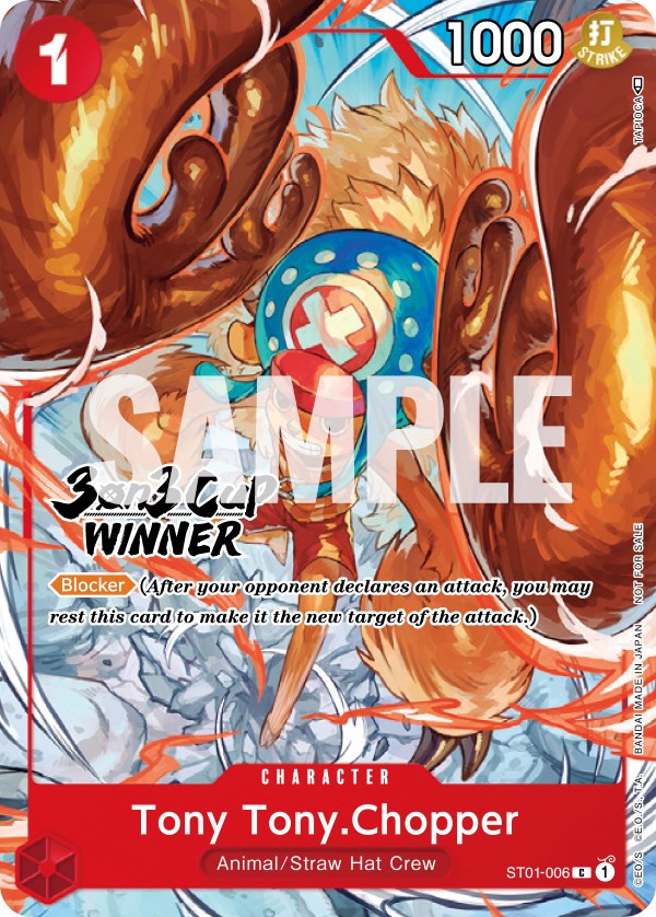 Tony Tony.Chopper (3-on-3 Cup) [Winner] [One Piece Promotion Cards] | Good Games North