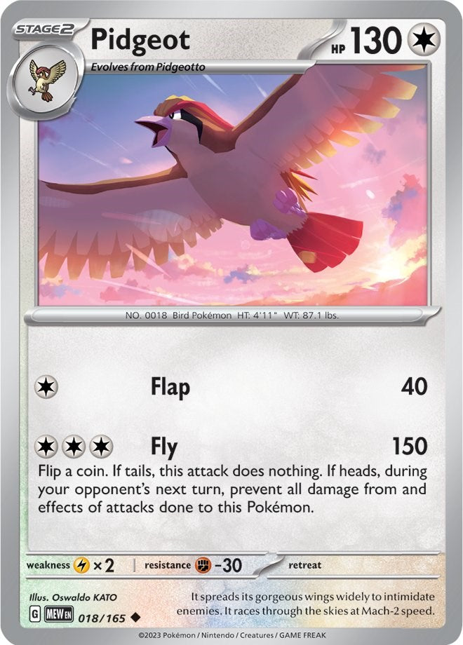 Pidgeot (018/165) [Scarlet & Violet 151] | Good Games North