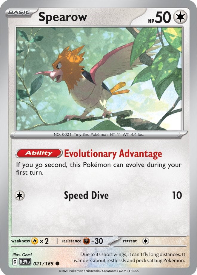 Spearow (021/165) [Scarlet & Violet 151] | Good Games North