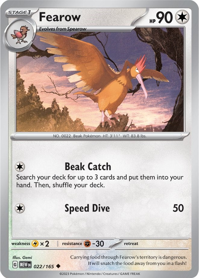 Fearow (022/165) [Scarlet & Violet 151] | Good Games North