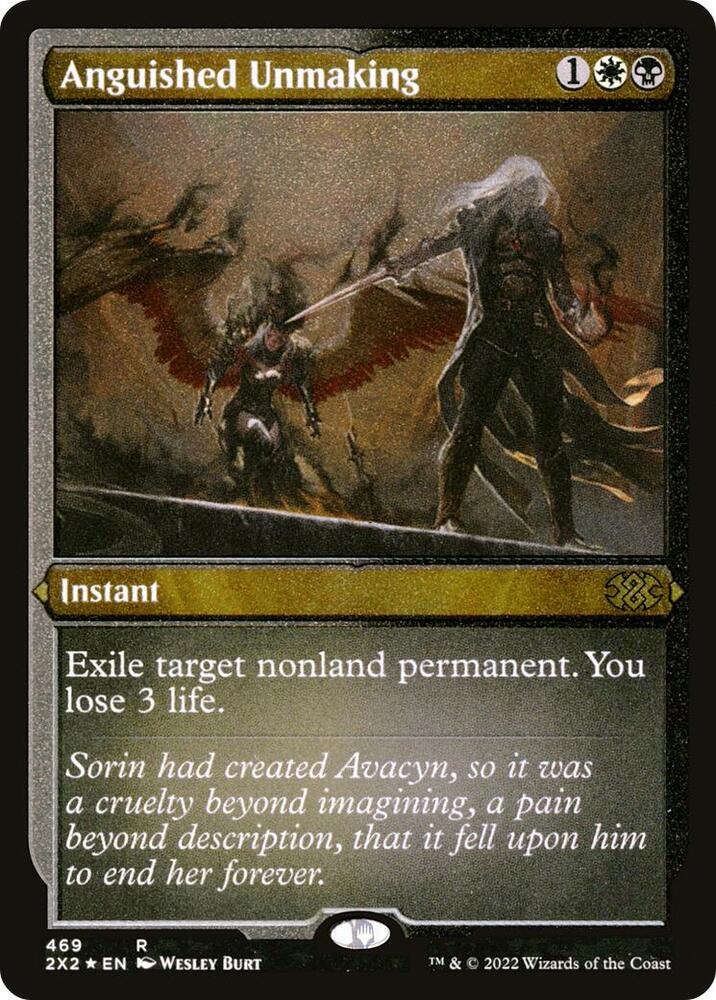 Anguished Unmaking Foil Etched (Double Masters 2022)  - Foil | Good Games North