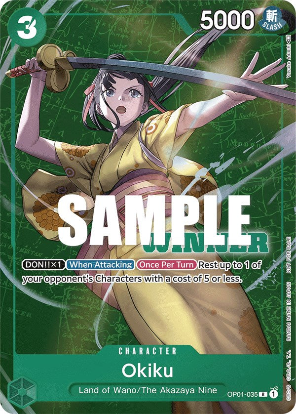 Okiku (Tournament Pack Vol. 4) [Winner] [One Piece Promotion Cards] | Good Games North