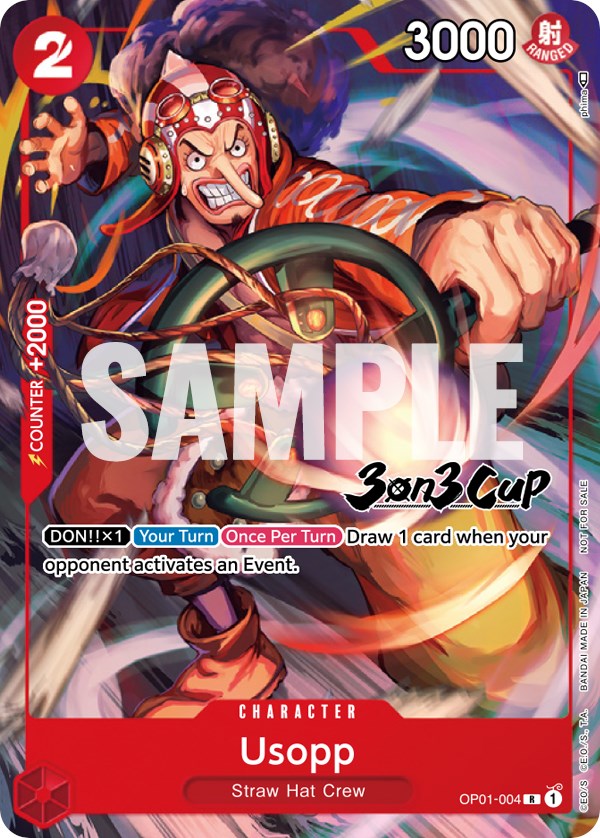 Usopp (3-on-3 Cup) [Participant] [One Piece Promotion Cards] | Good Games North