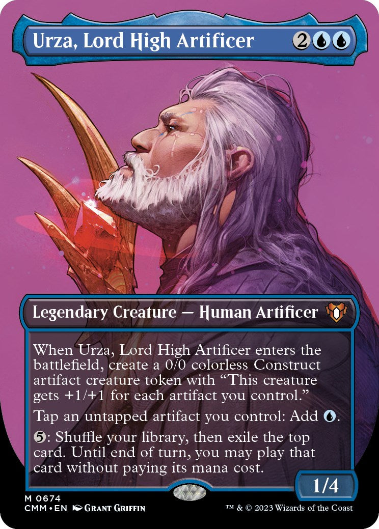 Urza, Lord High Artificer (Borderless Profile) [Commander Masters] | Good Games North