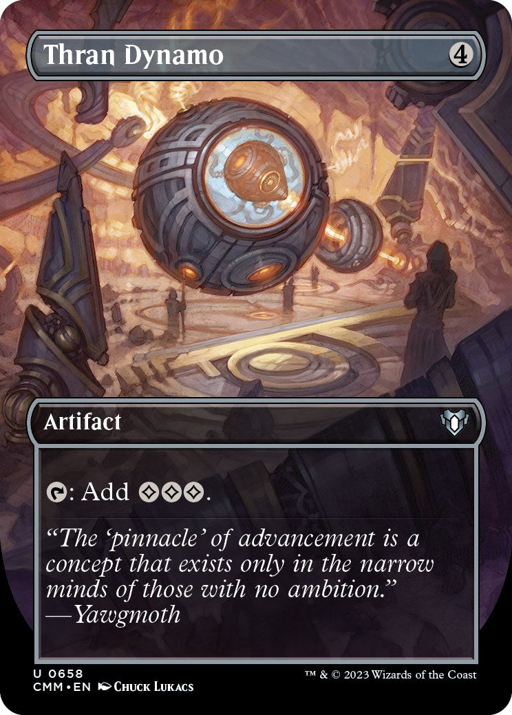 Thran Dynamo (Borderless Alternate Art) [Commander Masters] | Good Games North