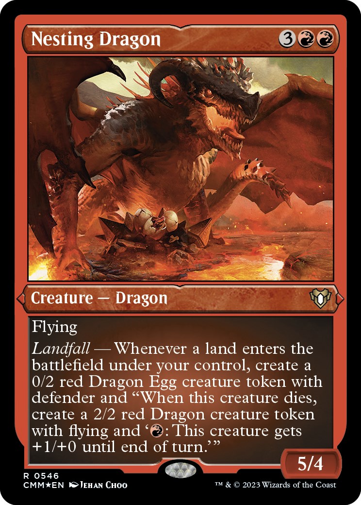 Nesting Dragon (Foil Etched) [Commander Masters] | Good Games North