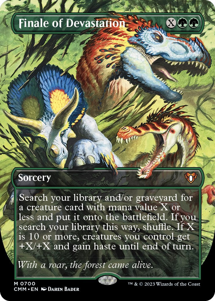Finale of Devastation (Borderless Alternate Art) [Commander Masters] | Good Games North