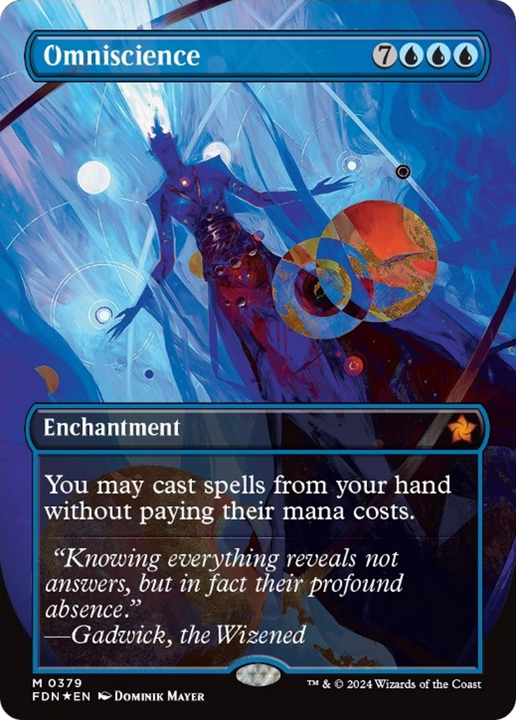 Omniscience (Borderless Mana Foil) [Foundations] | Good Games North