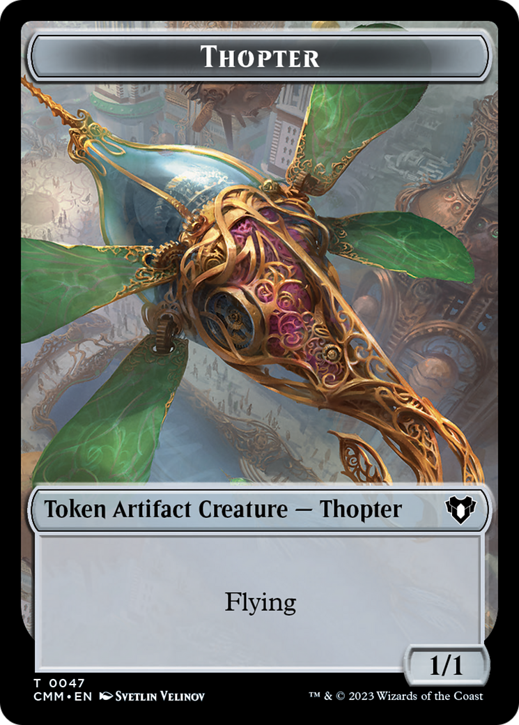 Thopter Token [Commander Masters Tokens] | Good Games North