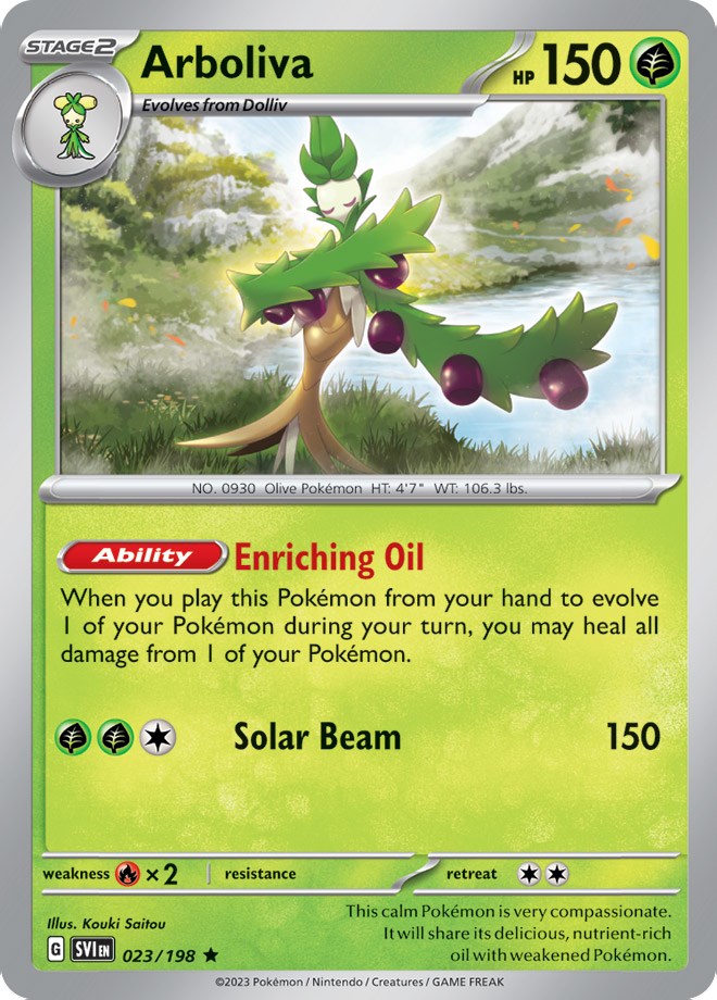 Arboliva (023/198) (Line Holo) [Scarlet & Violet: Base Set] | Good Games North